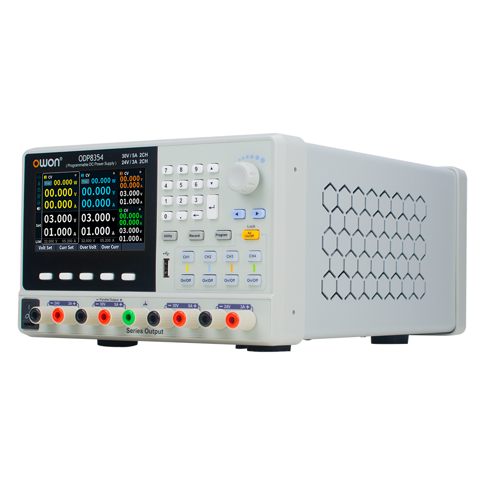 OWON ODP8000シリーズ プログラマブル直流電源 3ch、30V/5A×2、24V/3A、204W