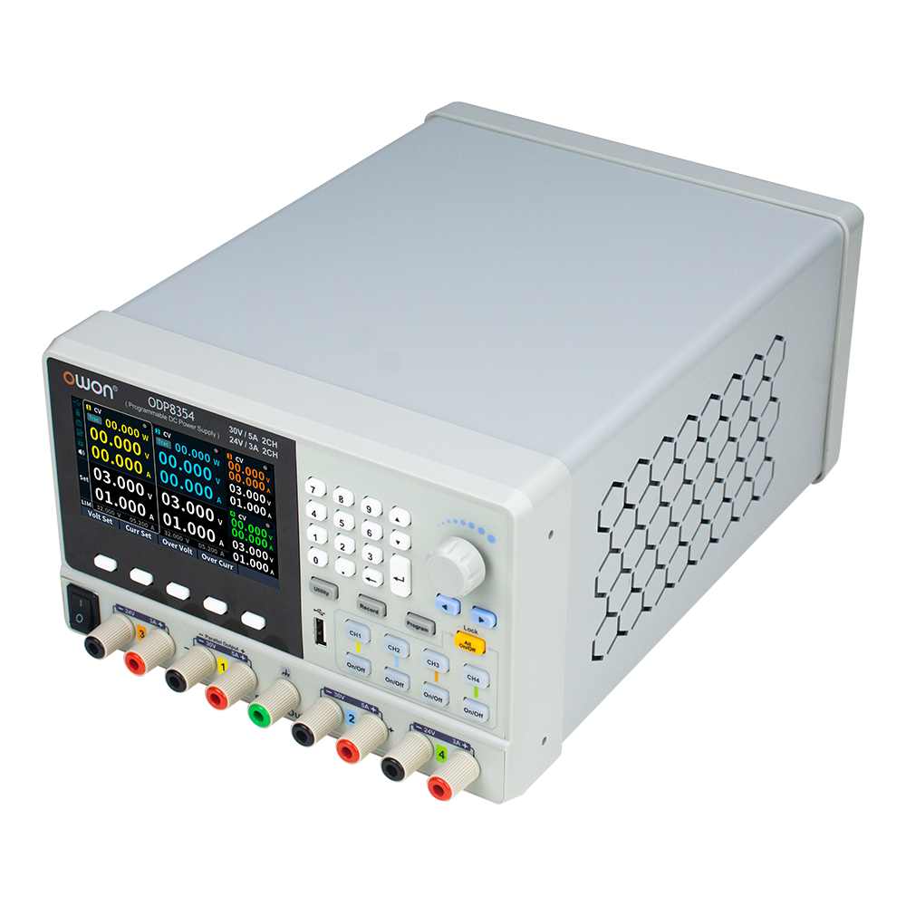 OWON ODP8000シリーズ プログラマブル直流電源 3ch、30V/5A×2、24V/3A、204W