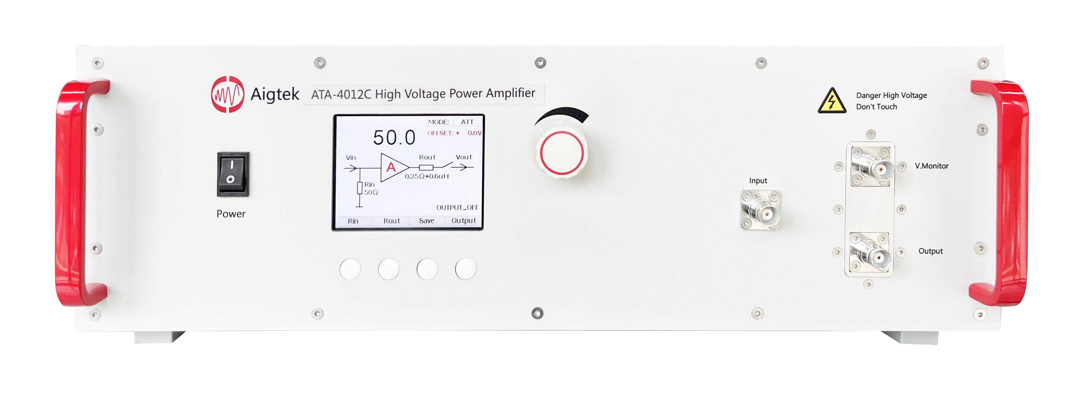 Aigtek ATA-4000シリーズ 高電圧パワーアンプ 160Vp-p、282.4Wp