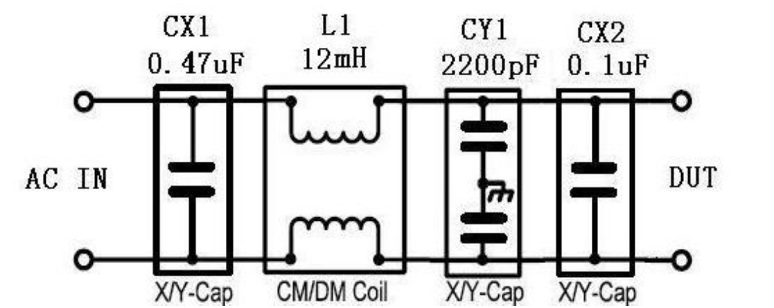 図4:60W電源のフィルタ回路
