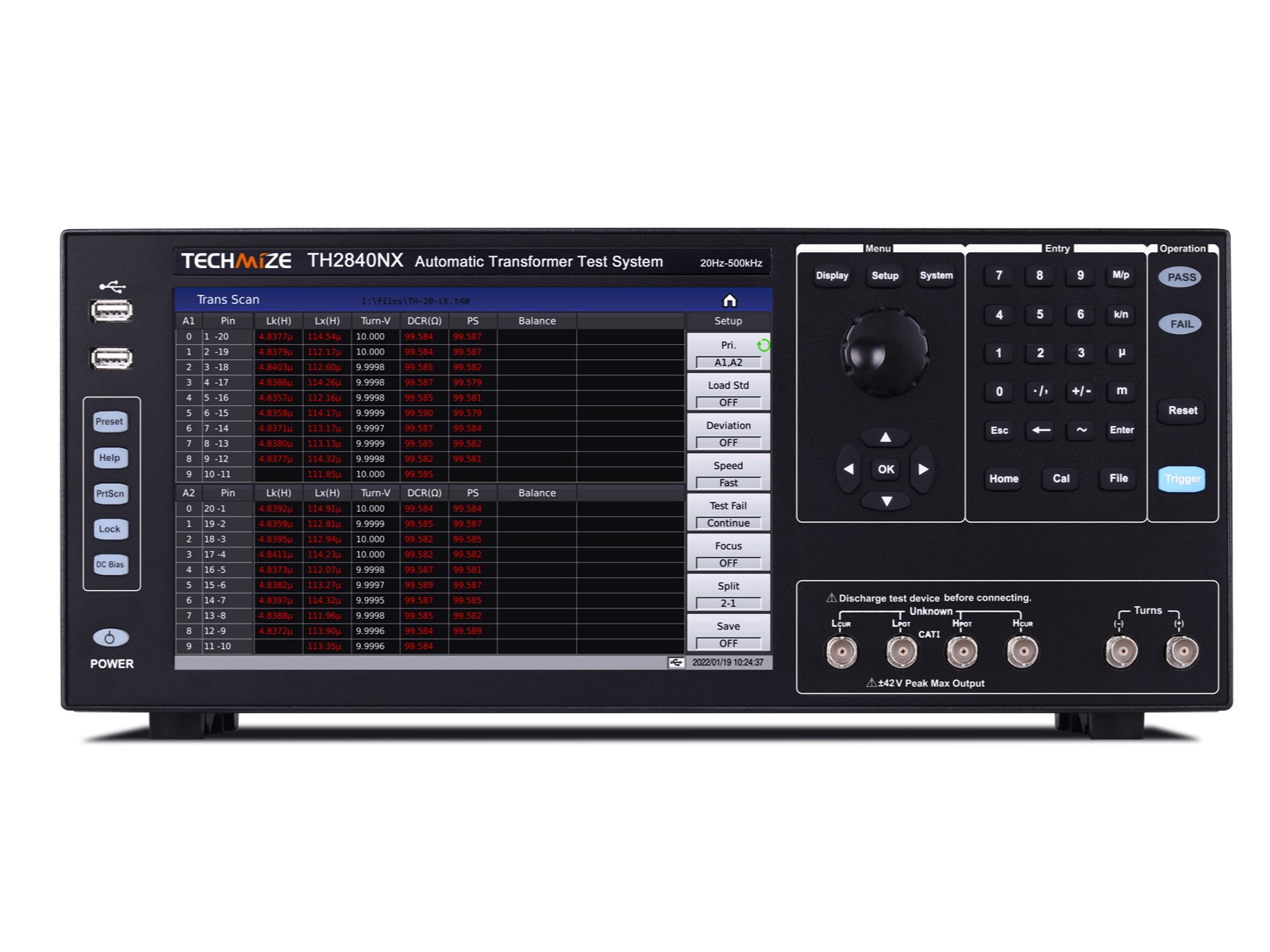 自動トランス・テスト・システム TECHMIZE 型式:TH2840NX【日本国内向け正規取扱製品】
