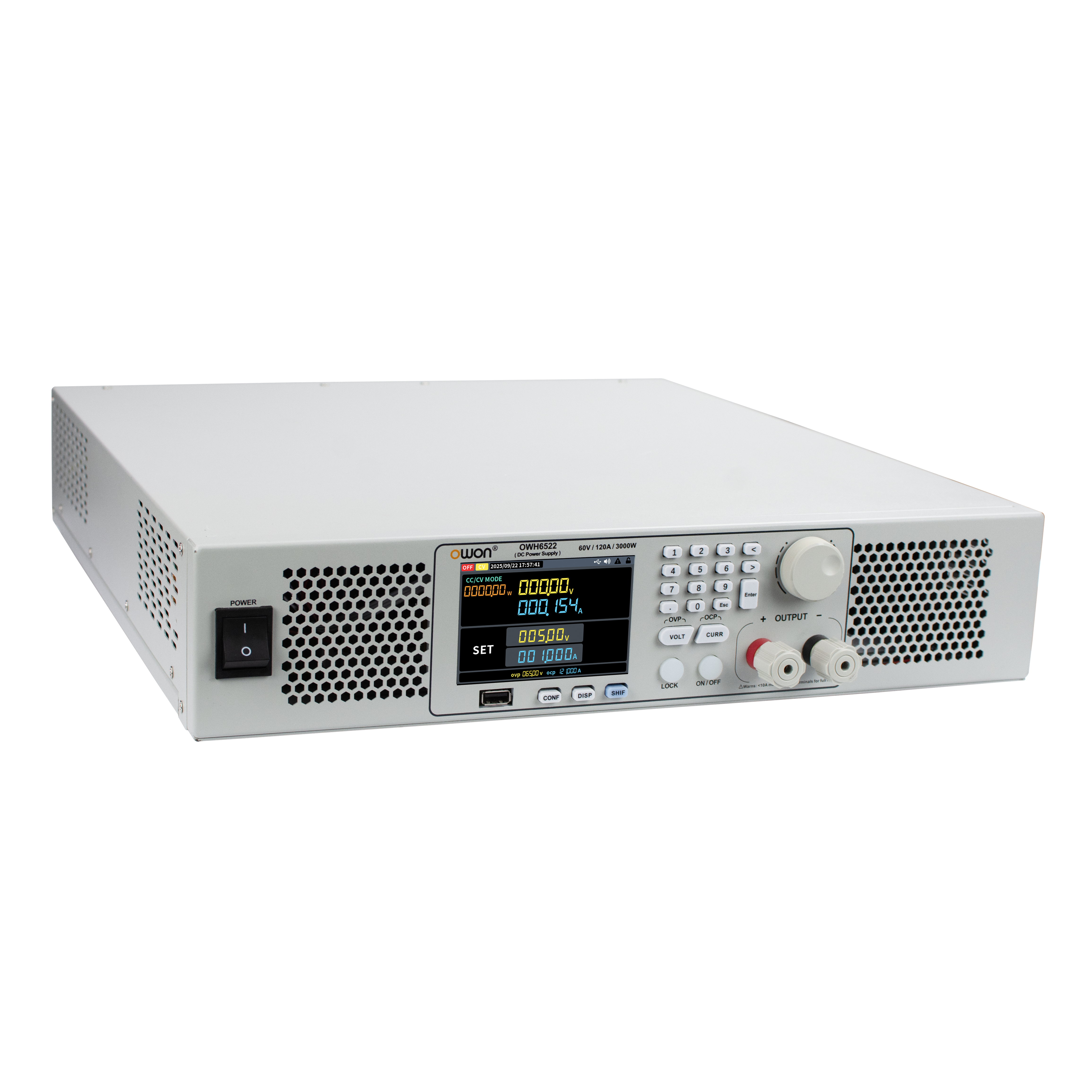 OWON OWH6522 プログラマブル直流電源 1ch、60V/120A、3000W