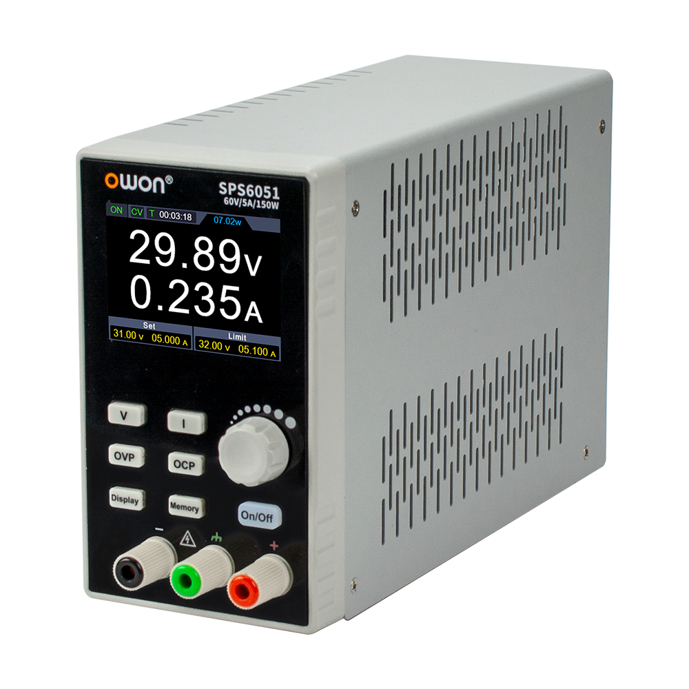OWON SPSシリーズ プログラマブル直流電源 1ch、30V/5A、150W