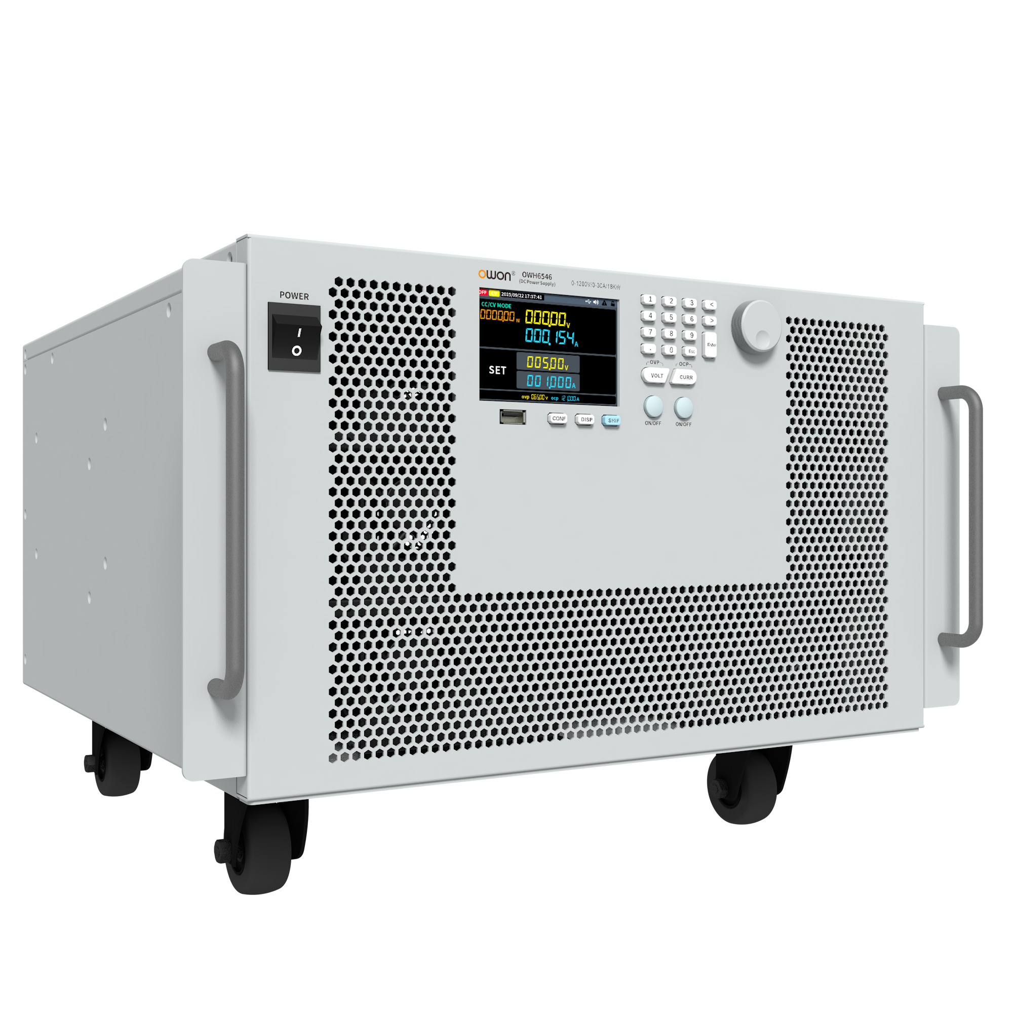 OWON OWH6546シリーズ プログラマブル直流電源 1ch、1200V/30A、18kW