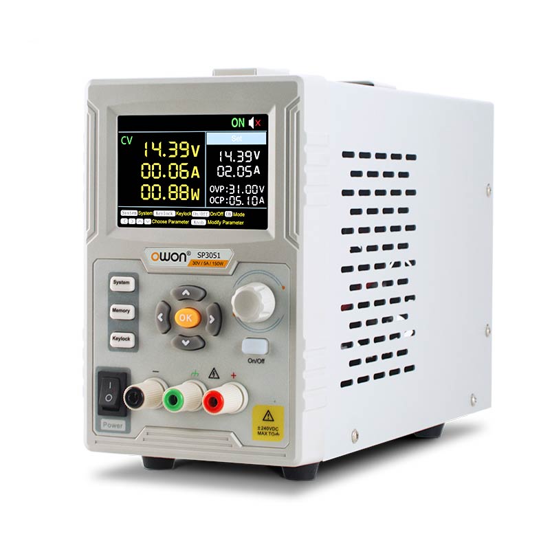 OWON SPシリーズ プログラマブル直流電源 1ch、30V/10A、150W