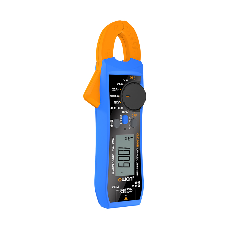 OWON CM2100 クランプメーター 100A、20000カウント