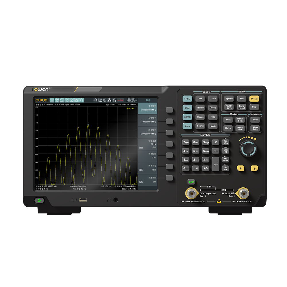 OWON XSA3000-Rシリーズ リアルタイム・スペクトラムアナライザ 9kHz~3.6GHz