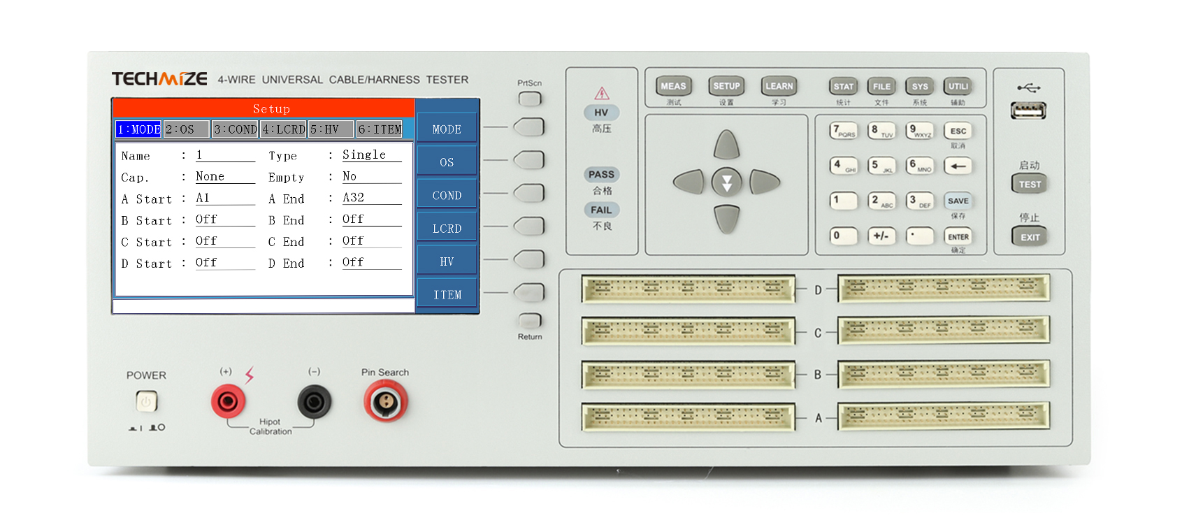 ケーブル/ハーネス・テスタ TECHMIZE 型式:TH8603-4【日本国内向け正規取扱製品】