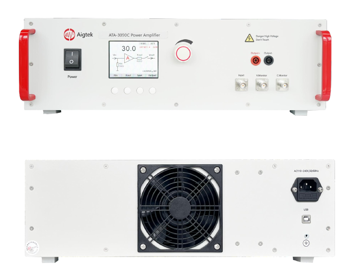 図2:ATA-3090Cの外観(前面・背面)