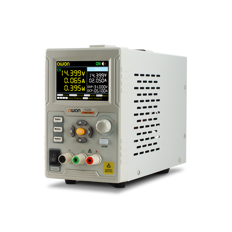 OWON P4000シリーズ プログラマブル直流電源 1ch、30V/5A、150W