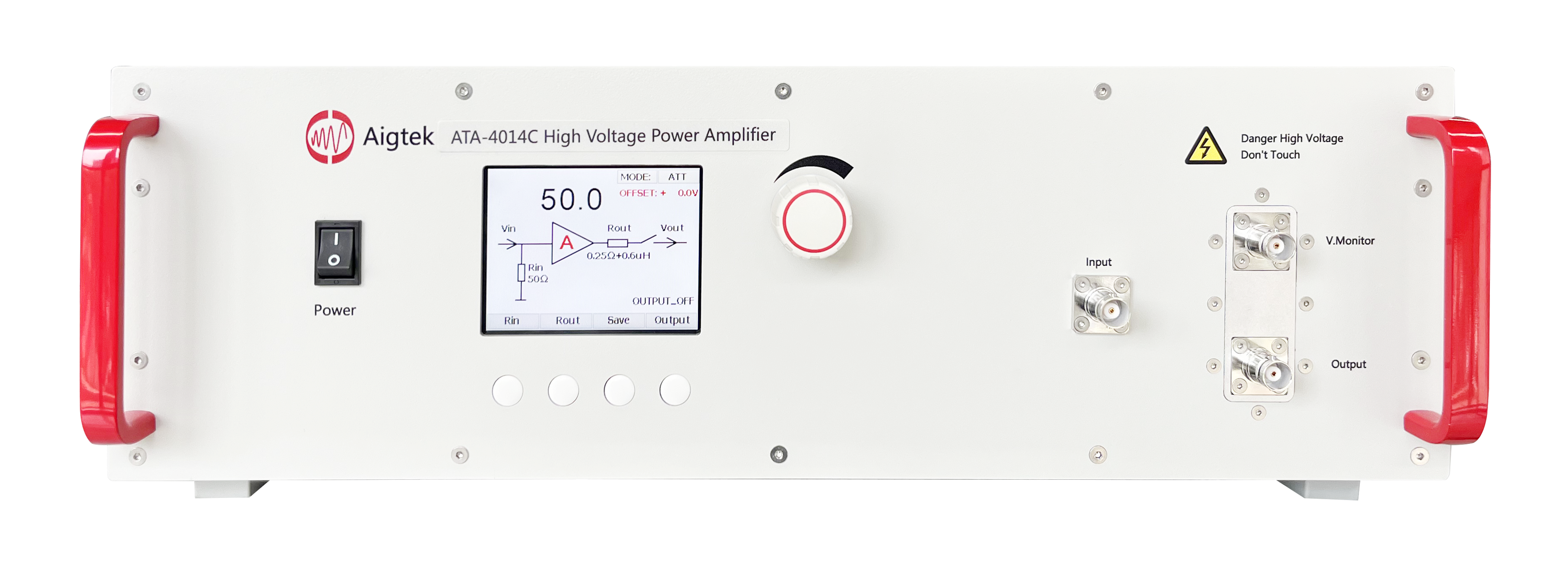 Aigtek ATA-4000シリーズ 高電圧パワーアンプ 160Vp-p、452Wp