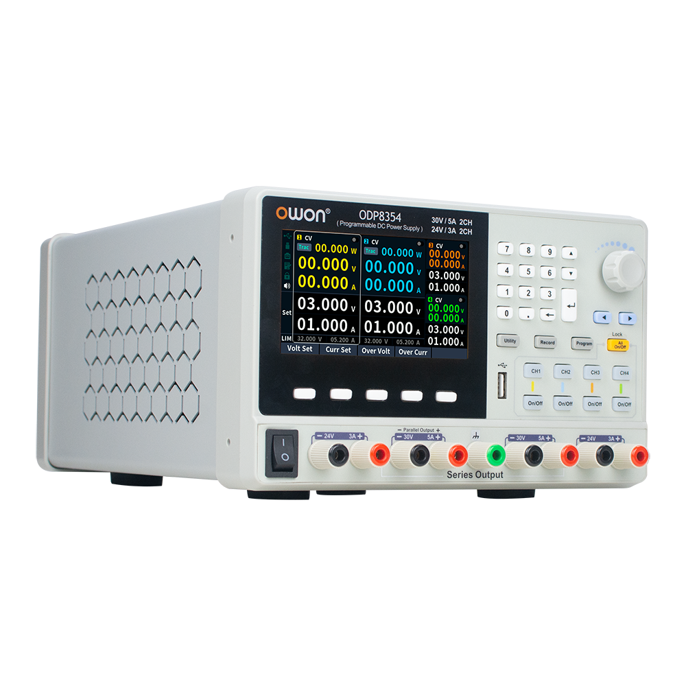 OWON ODP8000シリーズ プログラマブル直流電源 3ch、30V/5A×2、24V/3A、204W