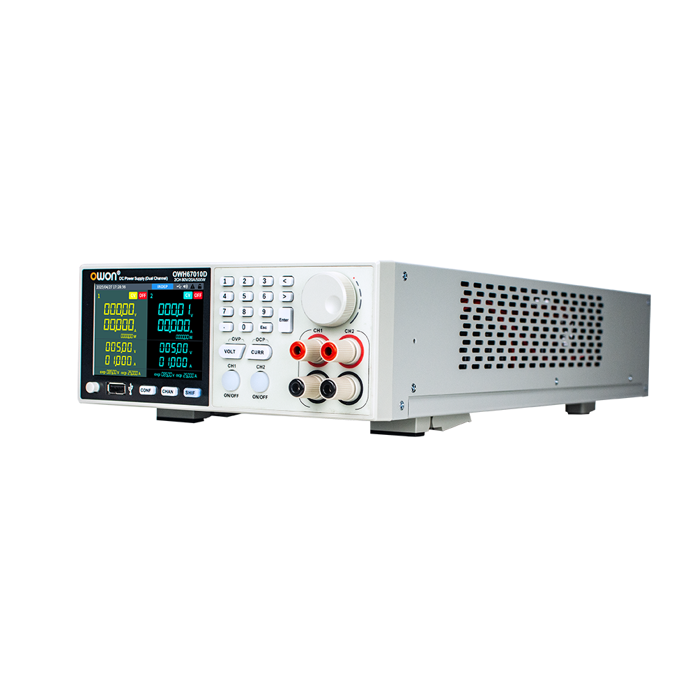 OWON OWH67Dシリーズ プログラマブル直流電源 2ch、80V/20A、1000W