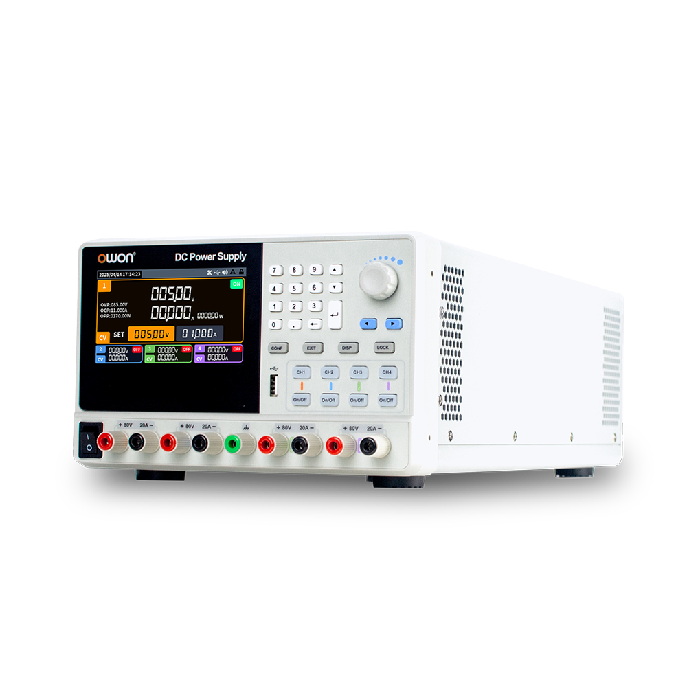 OWON OWH80Qシリーズ プログラマブル直流電源 4ch、80V/20A、500W×4