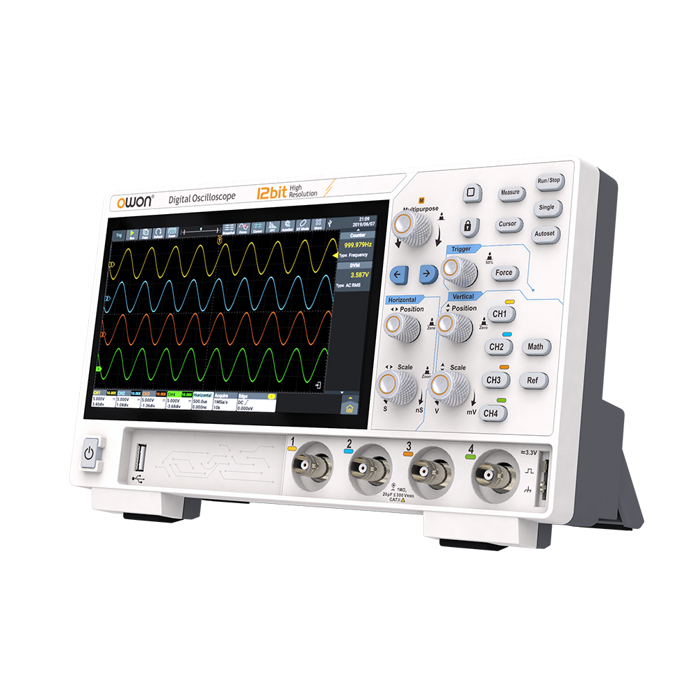 OWON ADS800Aシリーズ オシロスコープ 70MHz、2ch、12bit