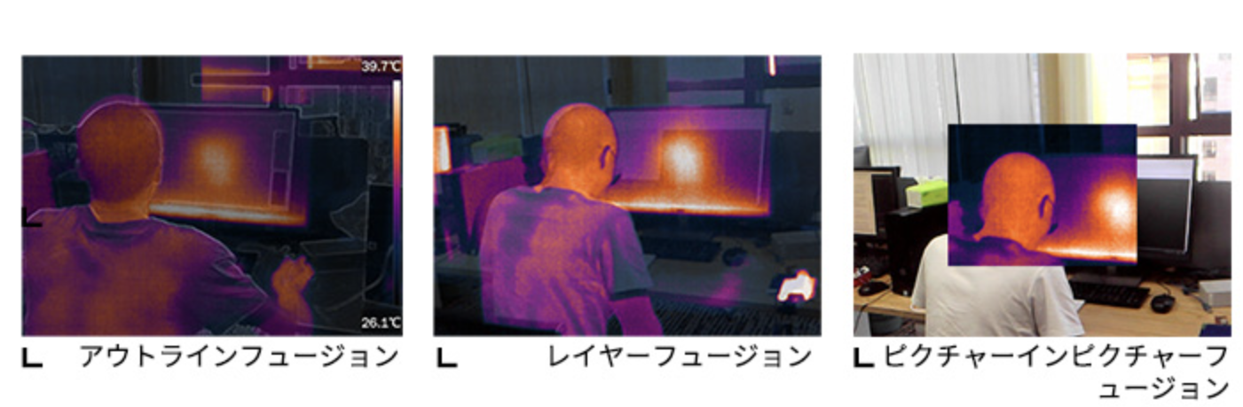 可視光と赤外線カメラの融合