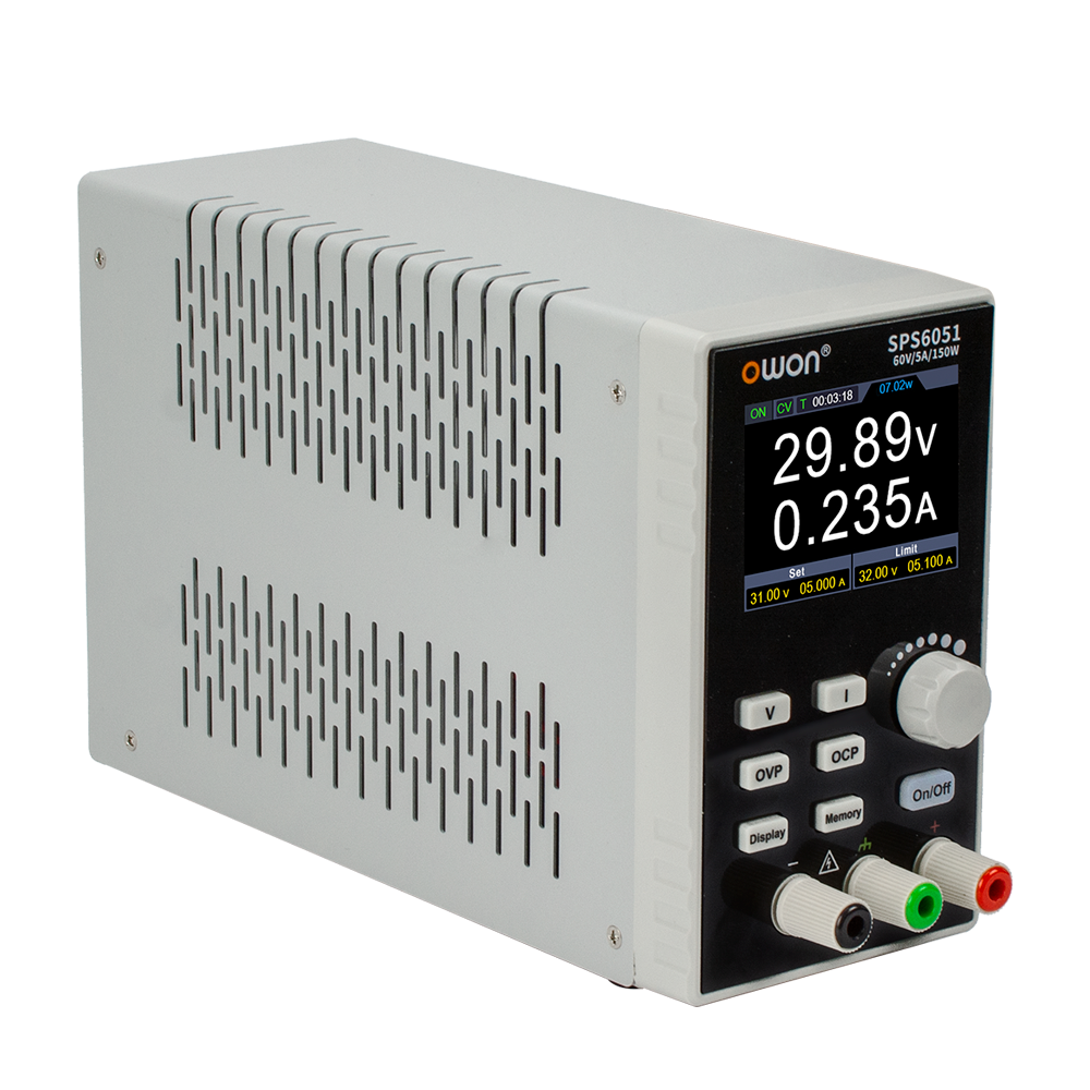 OWON SPSシリーズ プログラマブル直流電源 1ch、30V/5A、150W