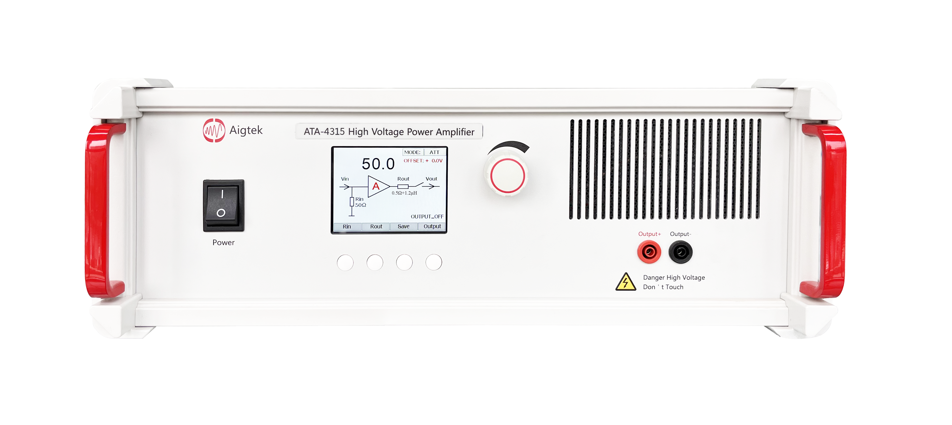 Aigtek ATA-4000シリーズ 高電圧パワーアンプ 150Vp-p、105.7Wp